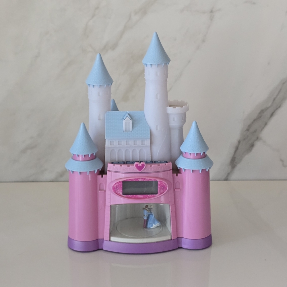 Cinderella Magical Pink and Blue Castle Alarm Clock